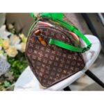 Louis Vuitton LV Unisex Keepall 55 Monogram Coated Canvas Cowhide Leather - Image 7