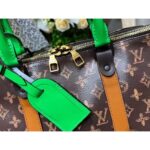 Louis Vuitton LV Unisex Keepall 55 Monogram Coated Canvas Cowhide Leather - Image 8