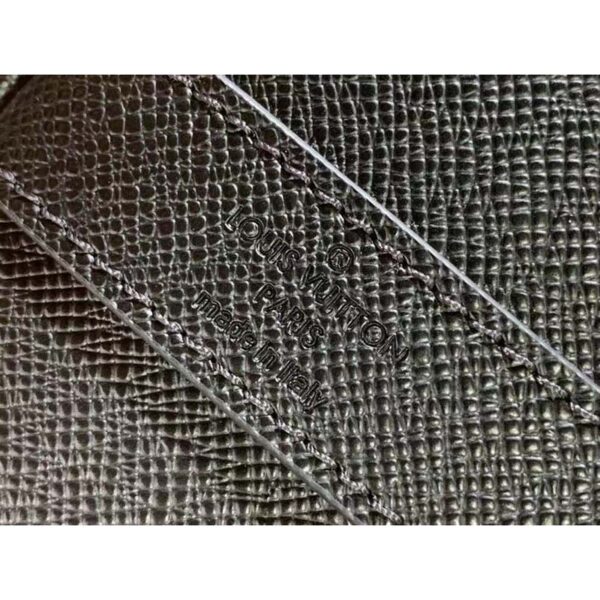 Louis Vuitton LV Unisex Keepall Bandoulière 50 Bag Black Ultra-Soft Taiga Leather (9)