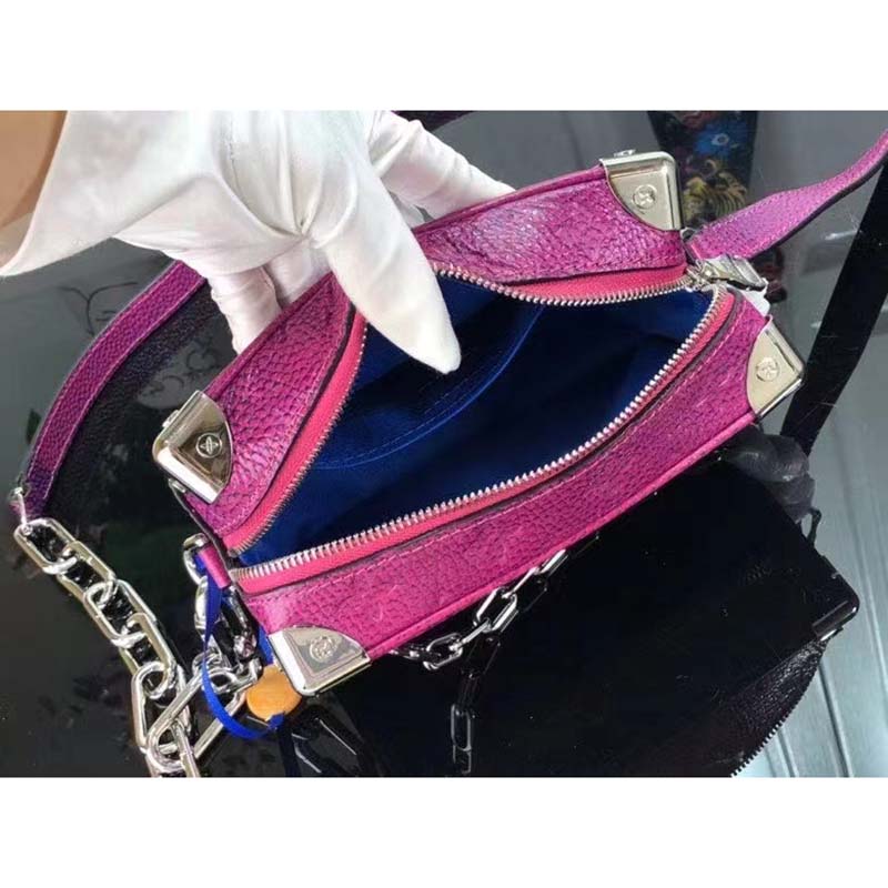 Louis Vuitton Mini Soft Trunk Taurillon Illusion Blue/Pink