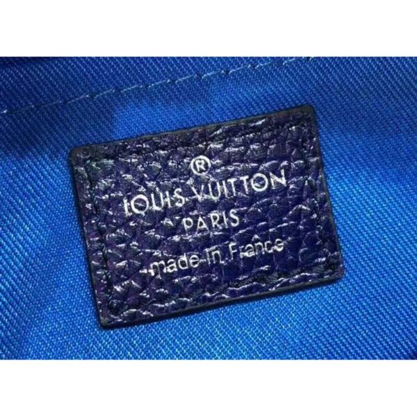 Louis Vuitton LV Unisex Mini Soft Trunk Blue Pink Taurillon Cowhide Leather (9)