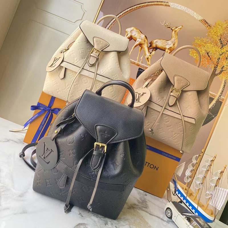 louis vuitton embossed backpack