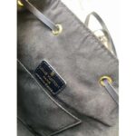 Louis Vuitton LV Unisex Montsouris Backpack Black Black Embossed Cowhide Leather - immagine 9