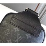Louis Vuitton LV Unisex Outdoor Sling Bag Black Coated Canvas Cowhide Leather – Bild 8