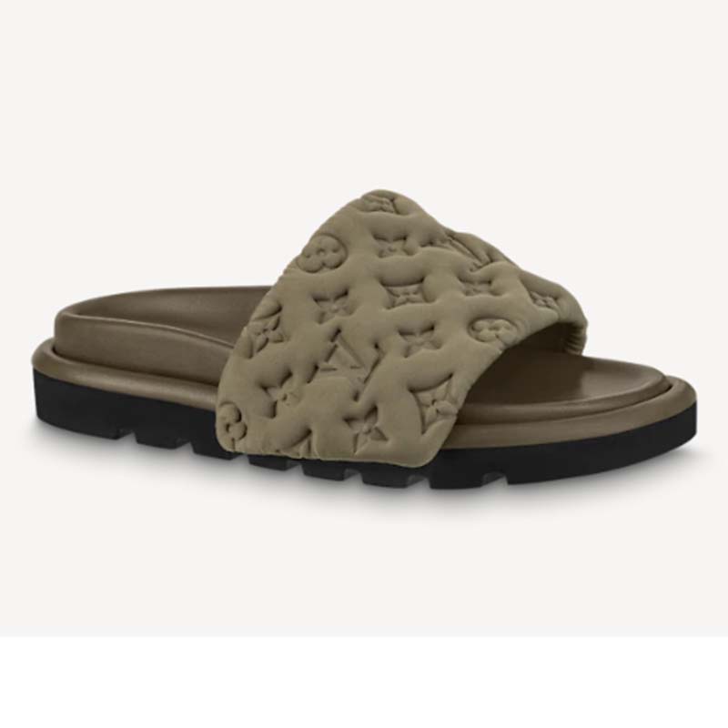 louis vuitton pool pillow comfort mules beige｜TikTok Search