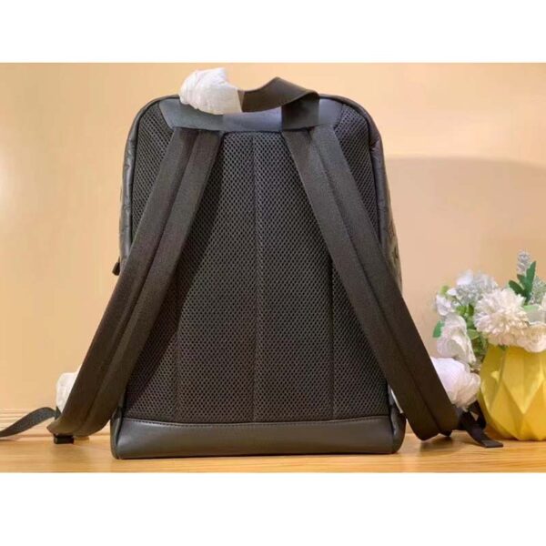 Louis Vuitton LV Unisex Racer Backpack Black Monogram Shadow Calf Cowhide Leather (7)