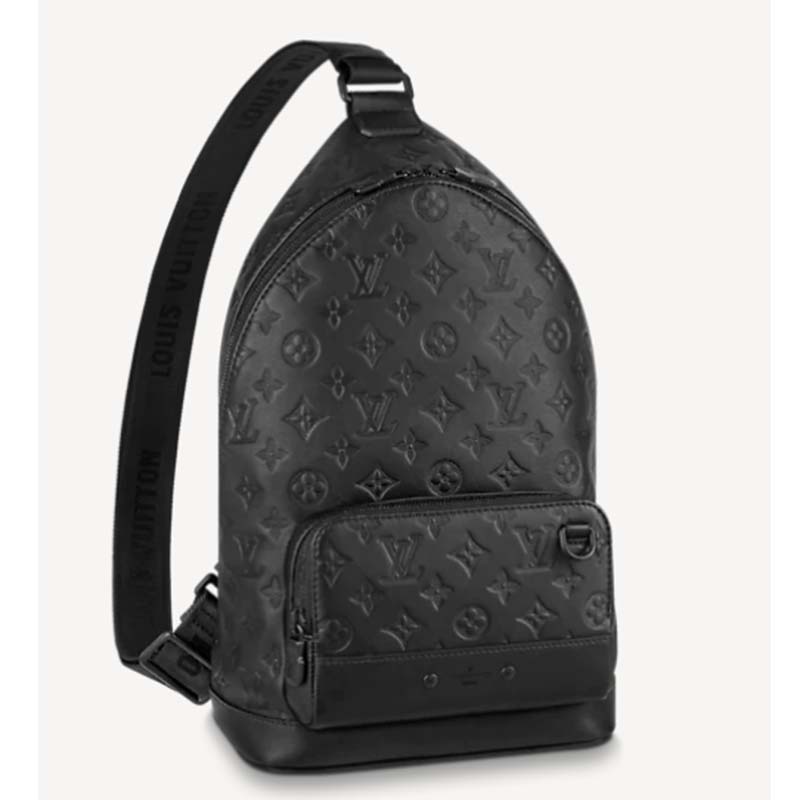Louis Vuitton Duo Sling Bag Black in Monogram Coated Canvas/Taiga Cowhide  Leather with Palladium-tone - US