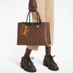 Louis Vuitton LV Unisex Riverside Tote Black Brown Damier Ebene Coated Canvas - immagine 11