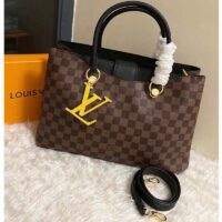 Louis Vuitton LV Unisex Riverside Tote Black Brown Damier Ebene Coated Canvas (1)