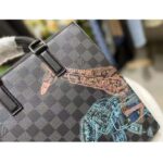 Louis Vuitton LV Unisex Sac Plat Cross Damier Graphite Coated Canvas - Imagen 8