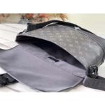 Louis Vuitton LV Unisex Saumur Messenger Monogram Eclipse Coated Canvas Black - immagine 6