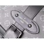 Louis Vuitton LV Unisex Saumur Messenger Monogram Eclipse Coated Canvas Black - immagine 7