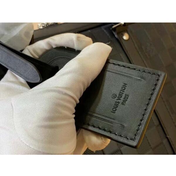 Louis Vuitton LV Unisex Sirius Briefcase Black Damier Infini Onyx Cowhide Leather (8)