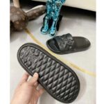 Louis Vuitton LV Unisex Waterfront Mule Black Monogram Embossed Rubber Waterproof - immagine 10