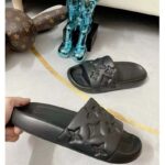 Louis Vuitton LV Unisex Waterfront Mule Black Monogram Embossed Rubber Waterproof - immagine 9