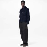 Louis Vuitton LV Unisex Waterfront Mule Black Monogram Embossed Rubber Waterproof - immagine 12