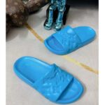 Louis Vuitton LV Unisex Waterfront Mule Blue Monogram Embossed Rubber Waterproof - Image 2