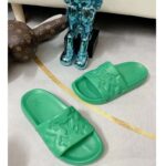 Louis Vuitton LV Unisex Waterfront Mule Green Monogram Embossed Rubber Waterproof - Image 2