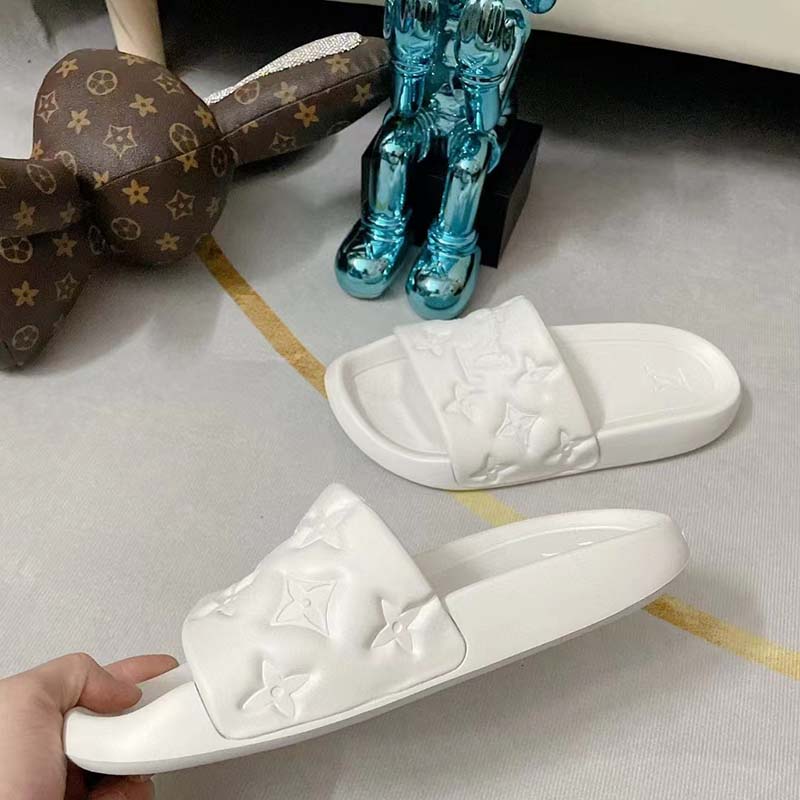 Louis Vuitton LV Waterfront Mules new White Rubber ref.217096 - Joli Closet