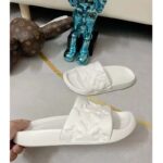 Louis Vuitton LV Unisex Waterfront Mule White Monogram Embossed Rubber Waterproof - Bild 4