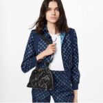 Louis Vuitton LV Women Alma BB Handbag Black Quilted Embroidered Smooth Calf – Image 12