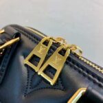 Louis Vuitton LV Women Alma BB Handbag Black Quilted Embroidered Smooth Calf – Image 8