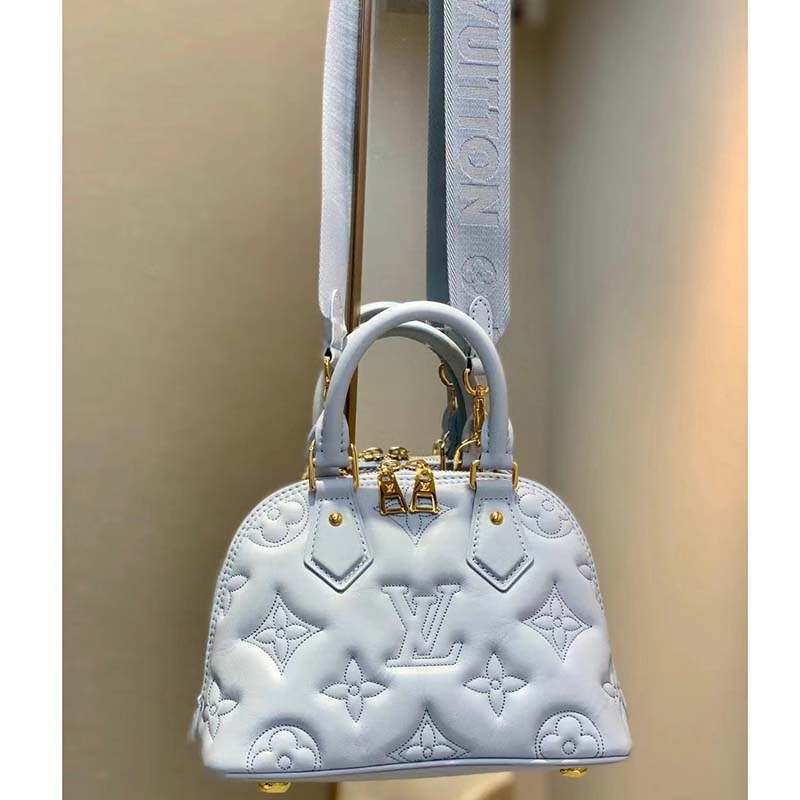 Louis Vuitton Alma BB Quilted Blue Glacier