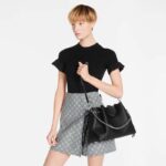 Louis Vuitton LV Women Bella Tote Black Mahina Perforated Calfskin - Image 12