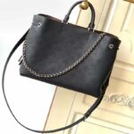 Louis Vuitton LV Women Bella Tote Black Mahina Perforated Calfskin - Image 4