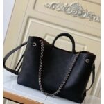 Louis Vuitton LV Women Bella Tote Black Mahina Perforated Calfskin - Image 2