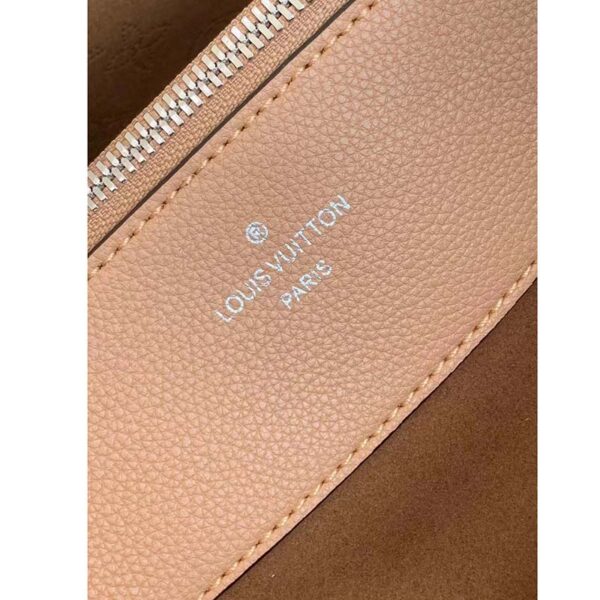 Louis Vuitton LV Women Bella Tote Brown Mahina Perforated Calfskin (8)