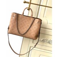 Louis Vuitton LV Women Bella Tote Brown Mahina Perforated Calfskin (4)