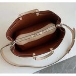 Louis Vuitton LV Women Bella Tote Crème Beige Mahina Perforated Calfskin - Image 8