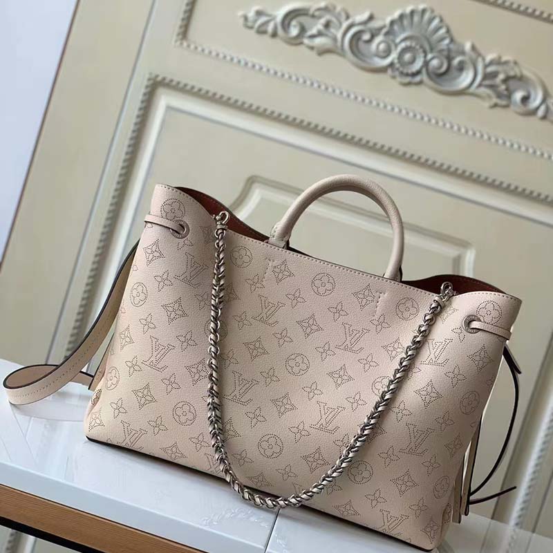 REP 1:1] Louis Vuitton Bella Tote Mahina Creme Beige For Women