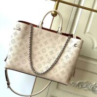 Louis Vuitton LV Women Bella Tote Crème Beige Mahina Perforated Calfskin (7)