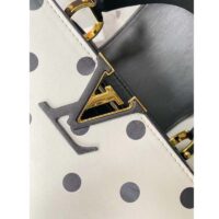 Louis Vuitton LV Women Capucines BB Black White Calfskin Cowhide Leather (2)