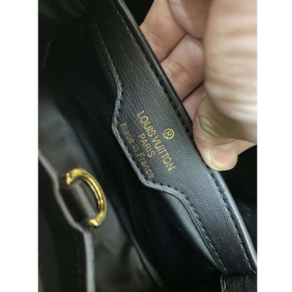 Louis Vuitton LV Women Capucines BB Black White Calfskin Cowhide Leather (9)