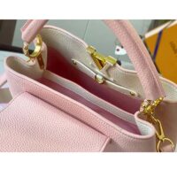 Louis Vuitton LV Women Capucines BB Handbag Rose Jasmin Taurillon Leather (5)