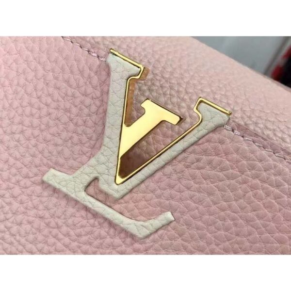 Louis Vuitton LV Women Capucines BB Handbag Rose Jasmin Taurillon Leather (2)