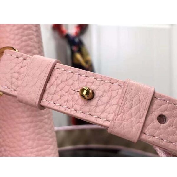 Louis Vuitton LV Women Capucines BB Handbag Rose Jasmin Taurillon Leather (3)