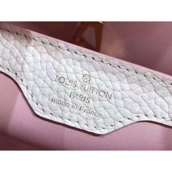 Louis Vuitton LV Women Capucines BB Handbag Rose Jasmin Taurillon Leather (4)