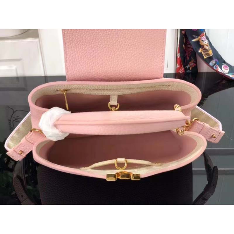 LOUIS VUITTON Capucines BB Rose Jasmin Pink Taurillon Leather M22178 MSRP  $6,750