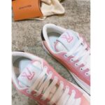 Louis Vuitton LV Women Charlie Sneaker Rose Clair Pink Recycled Rubber LV Initials - Image 8