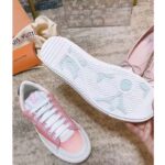 Louis Vuitton LV Women Charlie Sneaker Rose Clair Pink Recycled Rubber LV Initials - Image 6