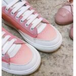 Louis Vuitton LV Women Charlie Sneaker Rose Clair Pink Recycled Rubber LV Initials - Image 7
