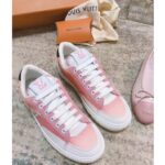 Louis Vuitton LV Women Charlie Sneaker Rose Clair Pink Recycled Rubber LV Initials - Image 2
