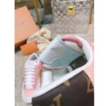 Louis Vuitton LV Women Charlie Sneaker Rose Clair Pink Recycled Rubber LV Initials - Image 10