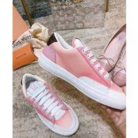 Louis Vuitton LV Women Charlie sneaker Rose Clair Pink Recycled Rubber LV Initials (3)