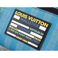 Louis Vuitton LV Women Discovery Backpack Gradient Blue Damier Stripes Coated Canvas (7)