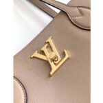 Louis Vuitton LV Women Lockme Shopper Beige Greige Grained Calf Leather - Bild 9